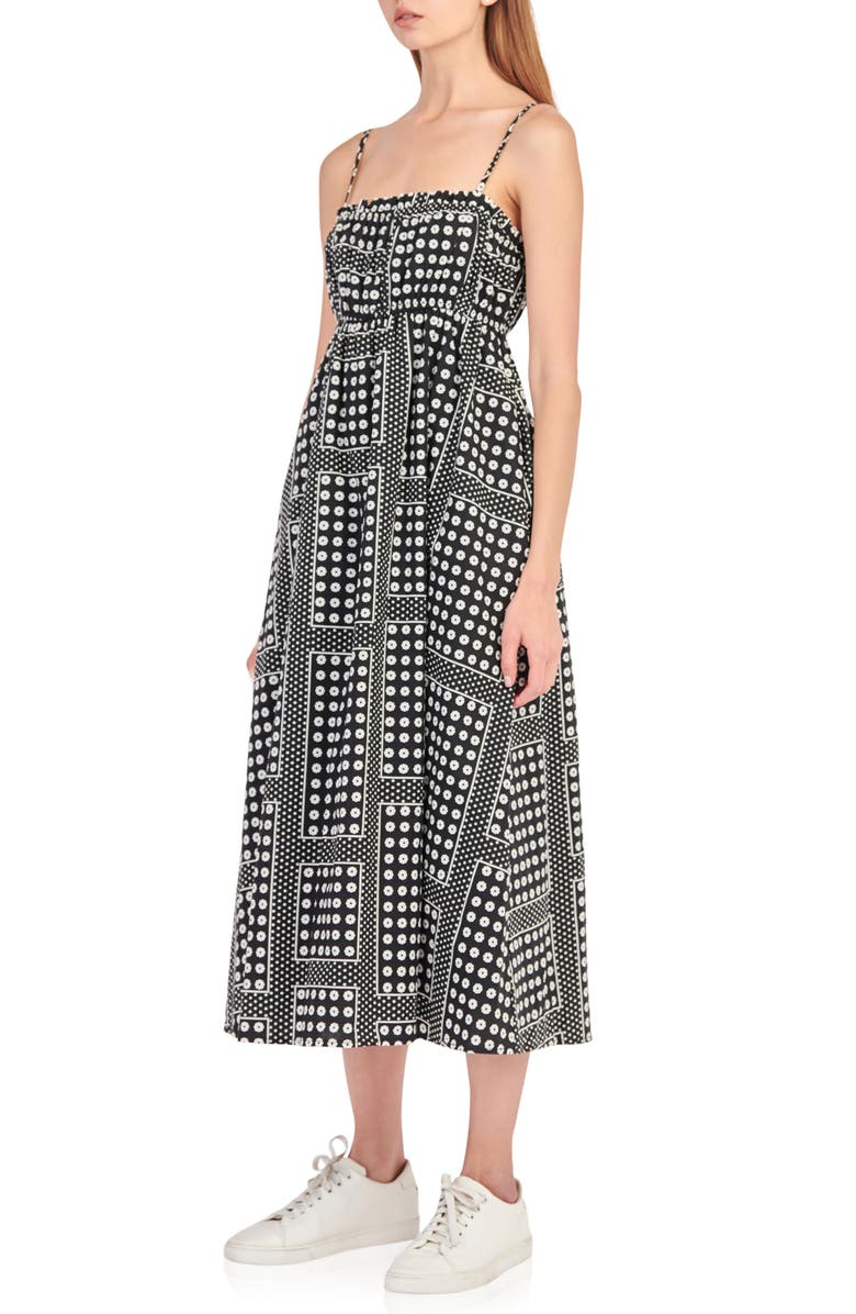 English Factory Floral Dot Cotton Sundress, Alternate, color, 