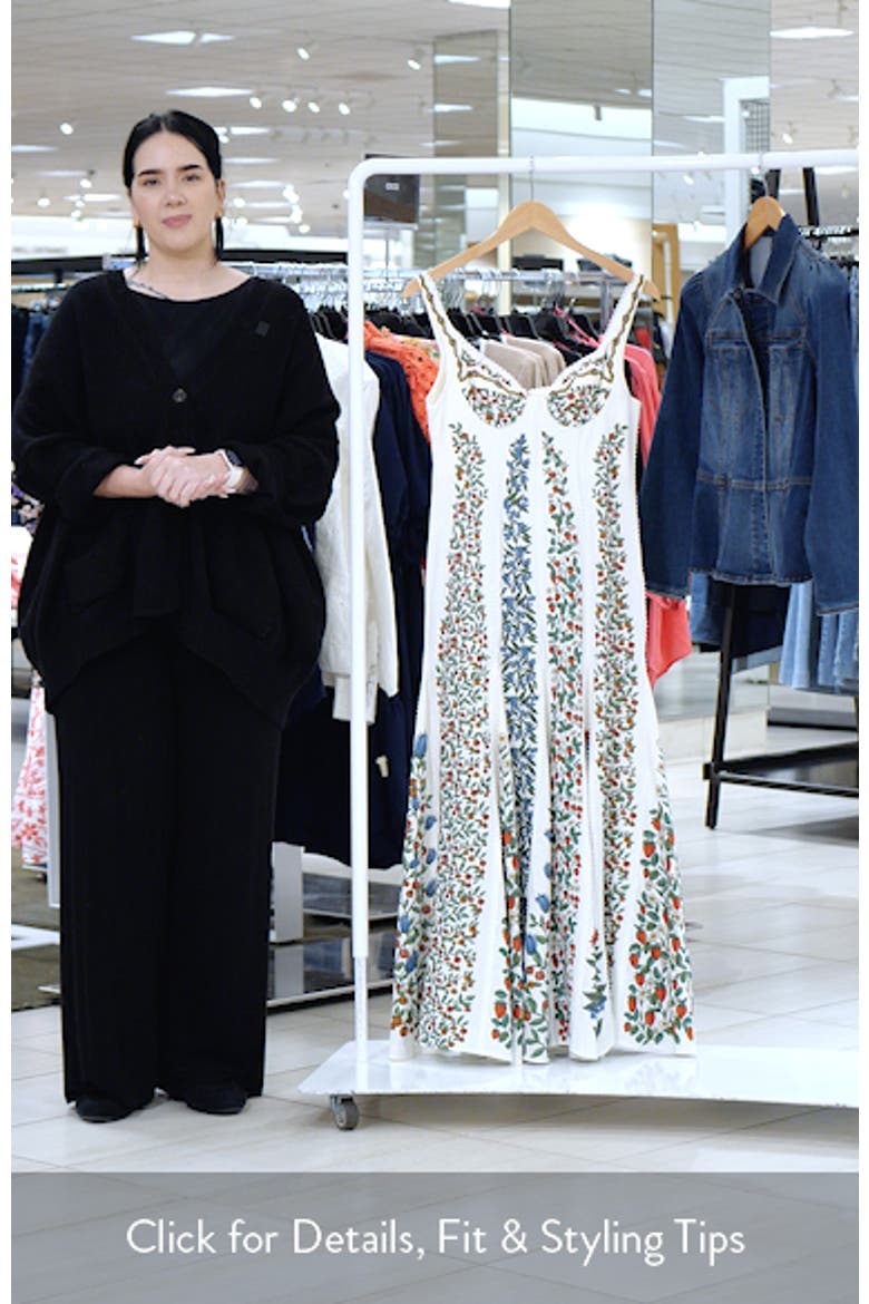 Fruit Beauty Linen Blend Maxi Dress video