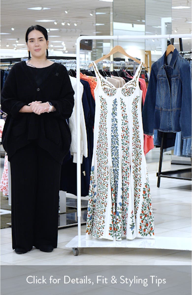 Fruit Beauty Linen Blend Maxi Dress, sales video thumbnail