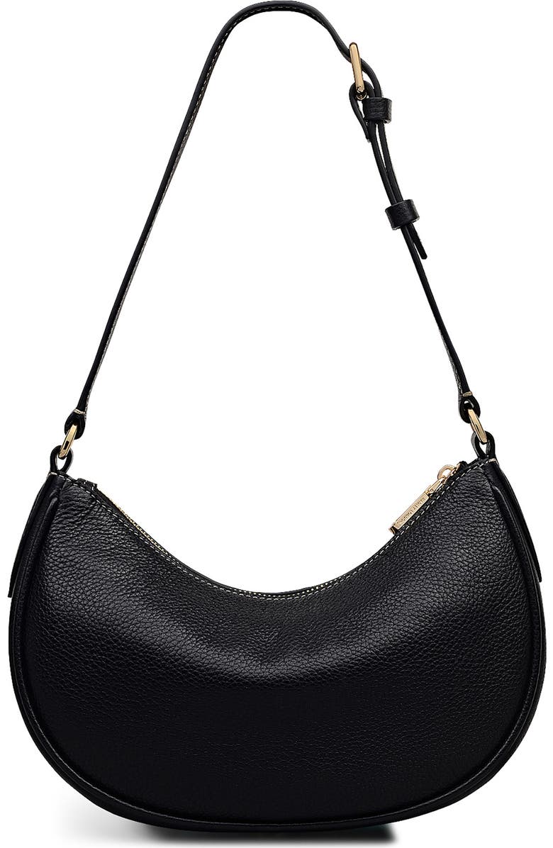 Radley Heath Crescent Small Zip Top Shoulder Bag, Alternate, color, Black