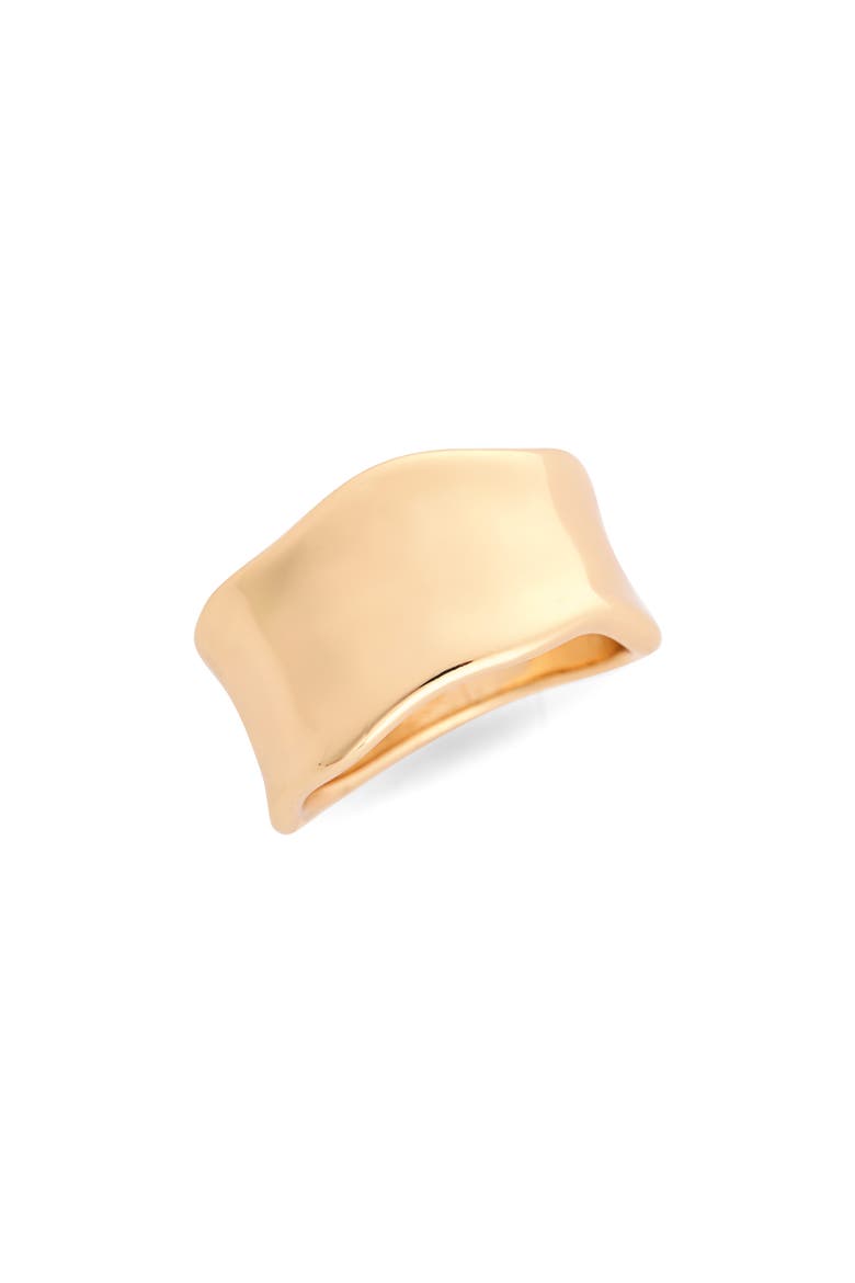 Molten Wide Band Ring, Main, color, GOLD