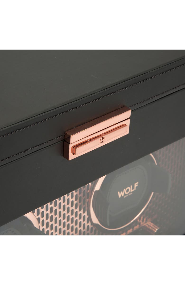WOLF Axis Double Watch Winder with Storage, Alternate, color, Copper