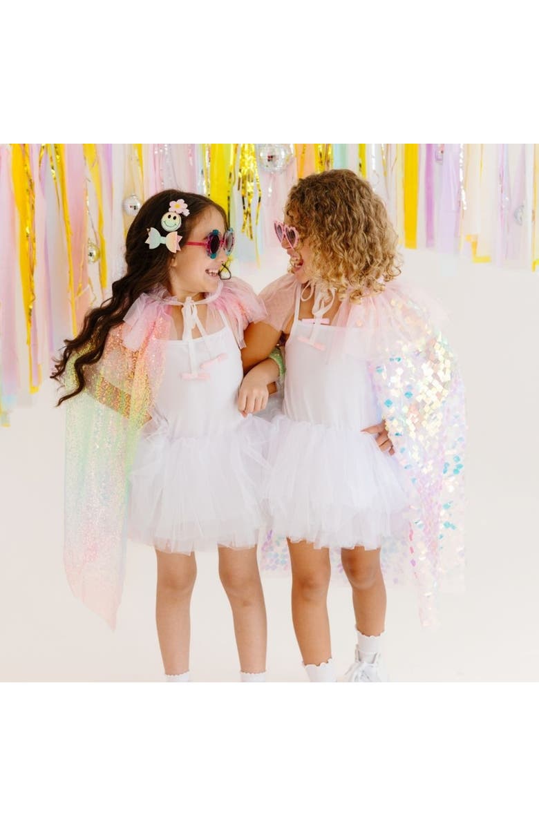 Sweet Wink Rainbow Sequin Cape, Alternate, color,
