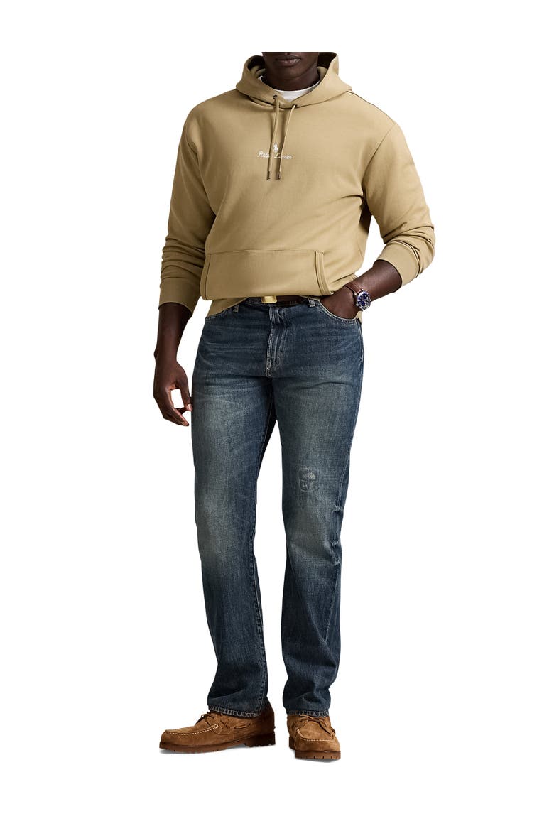 Big & Tall Logo Double-Knit Hoodie, Alternate, color, SURREY TAN