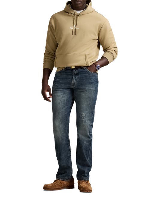 Polo Ralph Lauren Big & Tall Logo Double-knit Hoodie In Brown