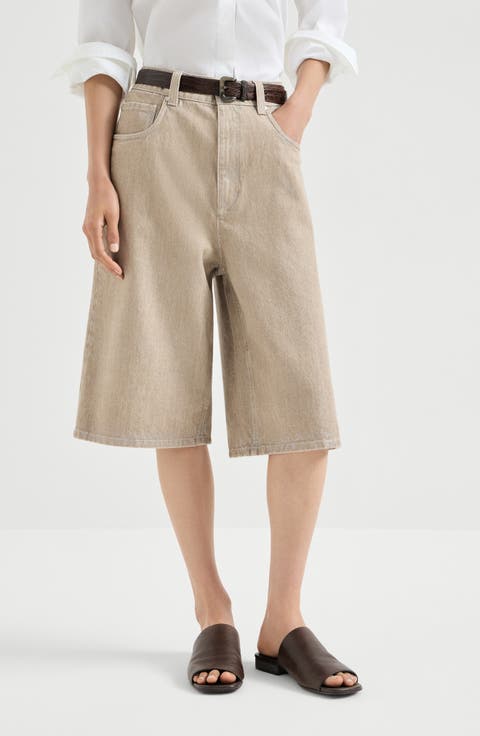 Denim Bermuda shorts