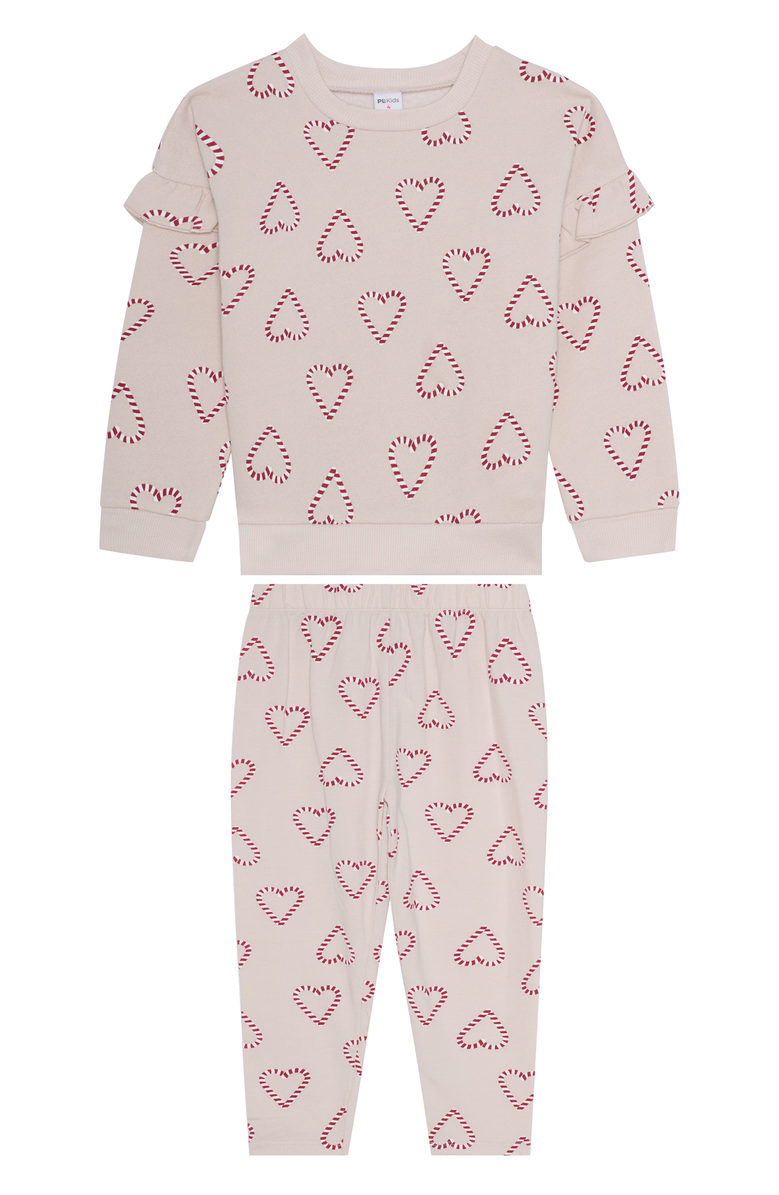 Petit Lem Kids' Print Sweatshirt & Sweatpants Set