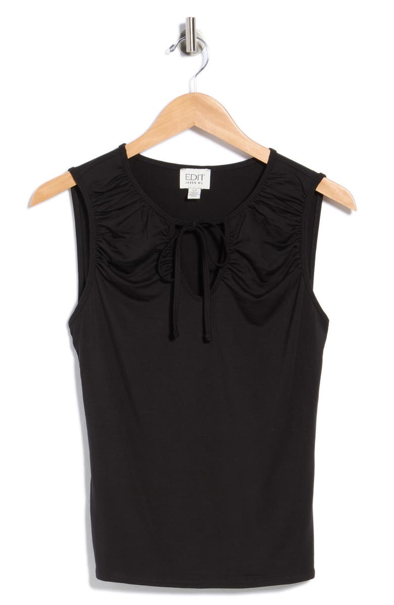 EDIT by JASON WU Sleeveless Scoopneck Top, Main, color, Black