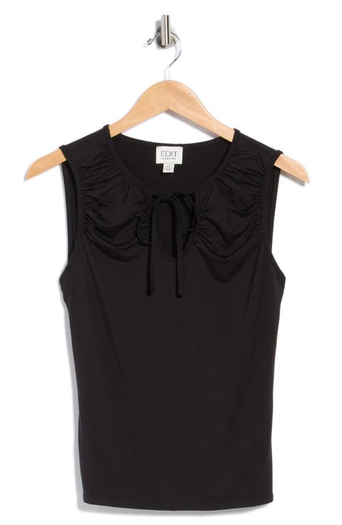 Sleeveless Scoopneck Top