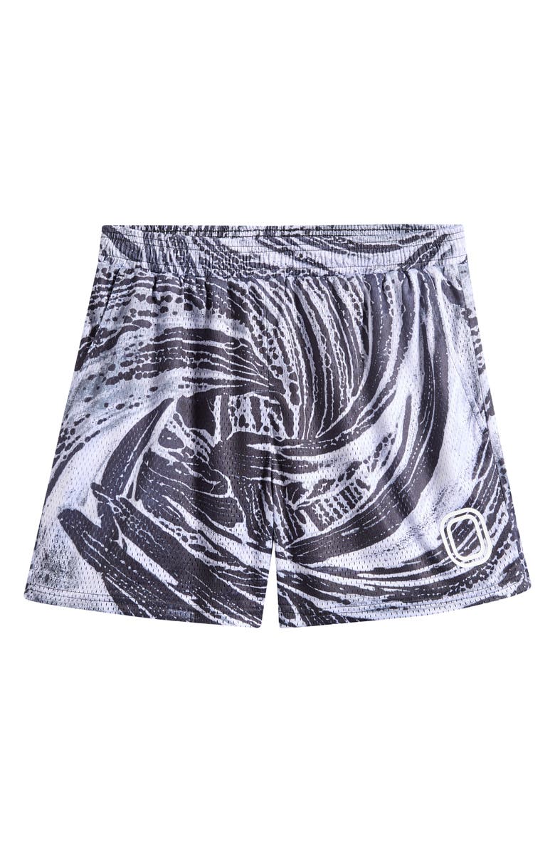 OVERTIME Splash Mesh Shorts, Main, color, Black