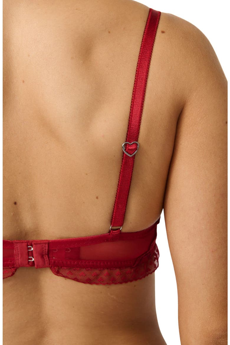 Cupid Underwire Bra, Alternate, color, RED