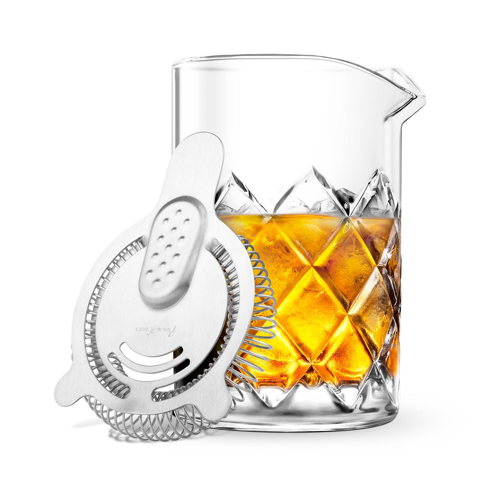 FINAL TOUCH Yarai Mixing Pitcher with Hawthorne Strainer