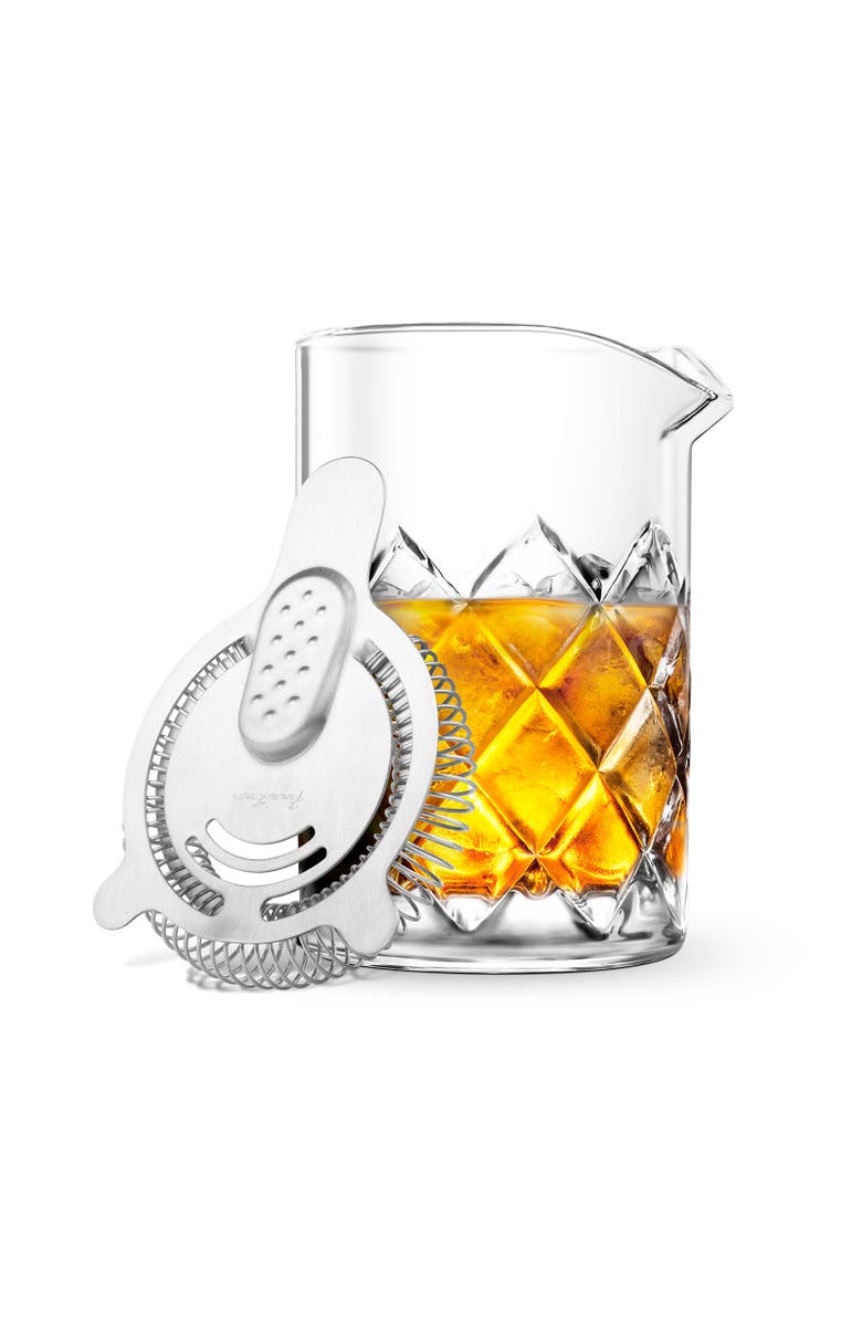 FINAL TOUCH Yarai Mixing Pitcher with Hawthorne Strainer, Main, color, Clear