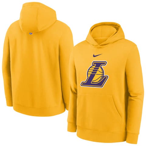 Youth Nike Gold Los Angeles Lakers 2025/26 Club Fleece Hoodie