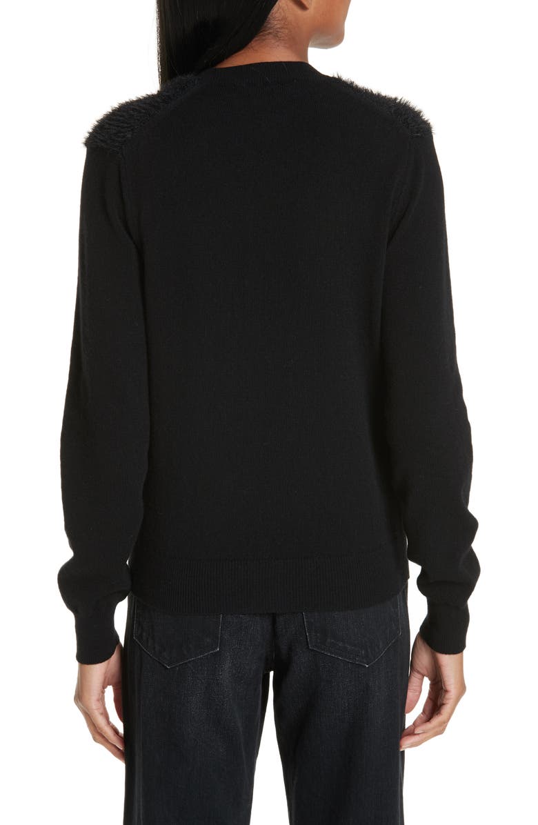 Comme des Garçons Fuzzy Cardigan, Alternate, color,