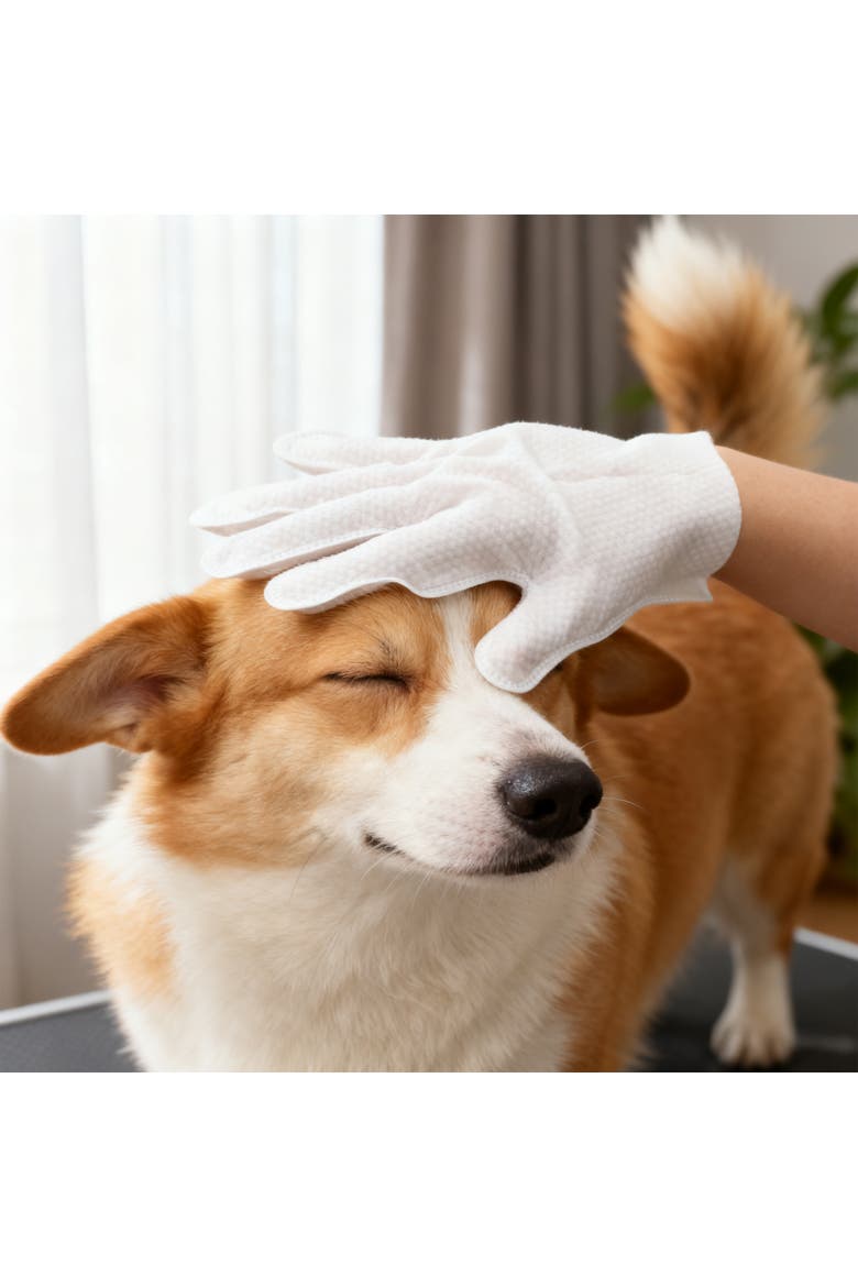 Dog Grooming Soft Glove Hypoallergenic Wipes for Dogs and Cats, Alternate, color, 6Pack (6ct)