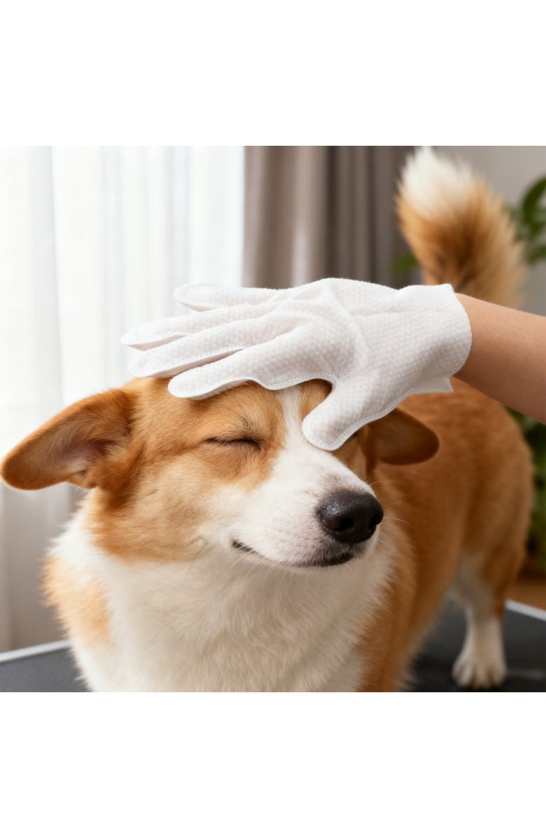 The Licker Store Dog Grooming Soft Glove Hypoallergenic Wipes for Dogs and Cats, Alternate, color, 1Pack (6Ct)