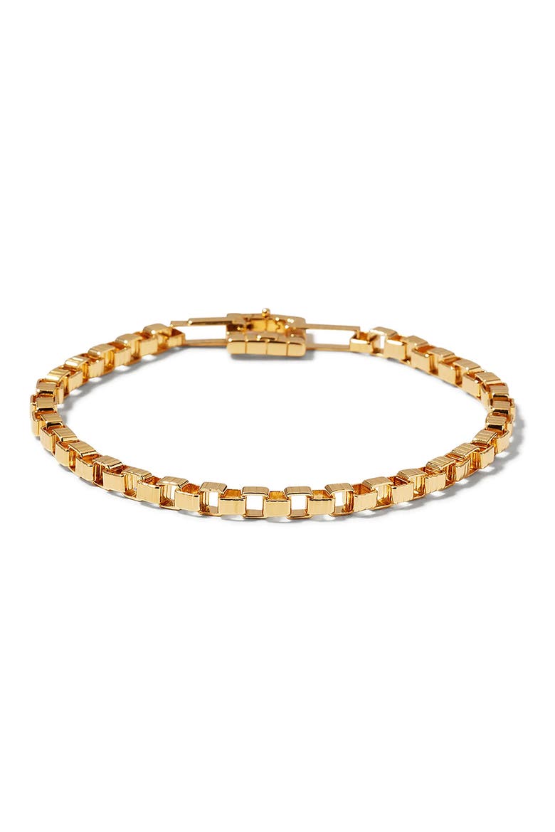 Slim Signore Chain Bracelet, Alternate, color, YELLOW GOLD