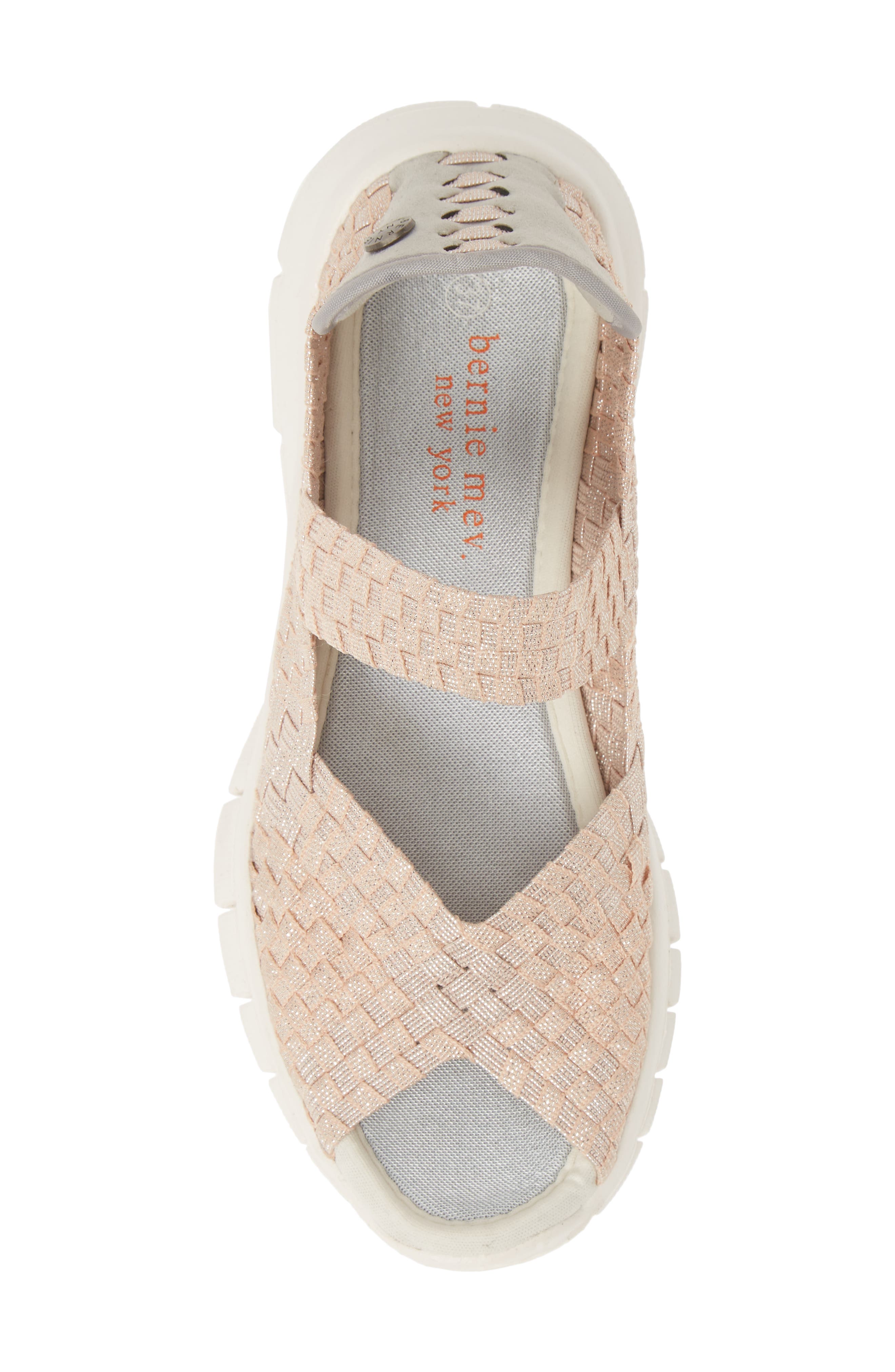 'Comfi' Mary Jane Flat, Alternate, color, NEW BLUSH SHIMMER FABRIC