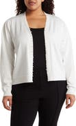 BY DESIGN Panther Pearly Beaded Open Front Cardigan