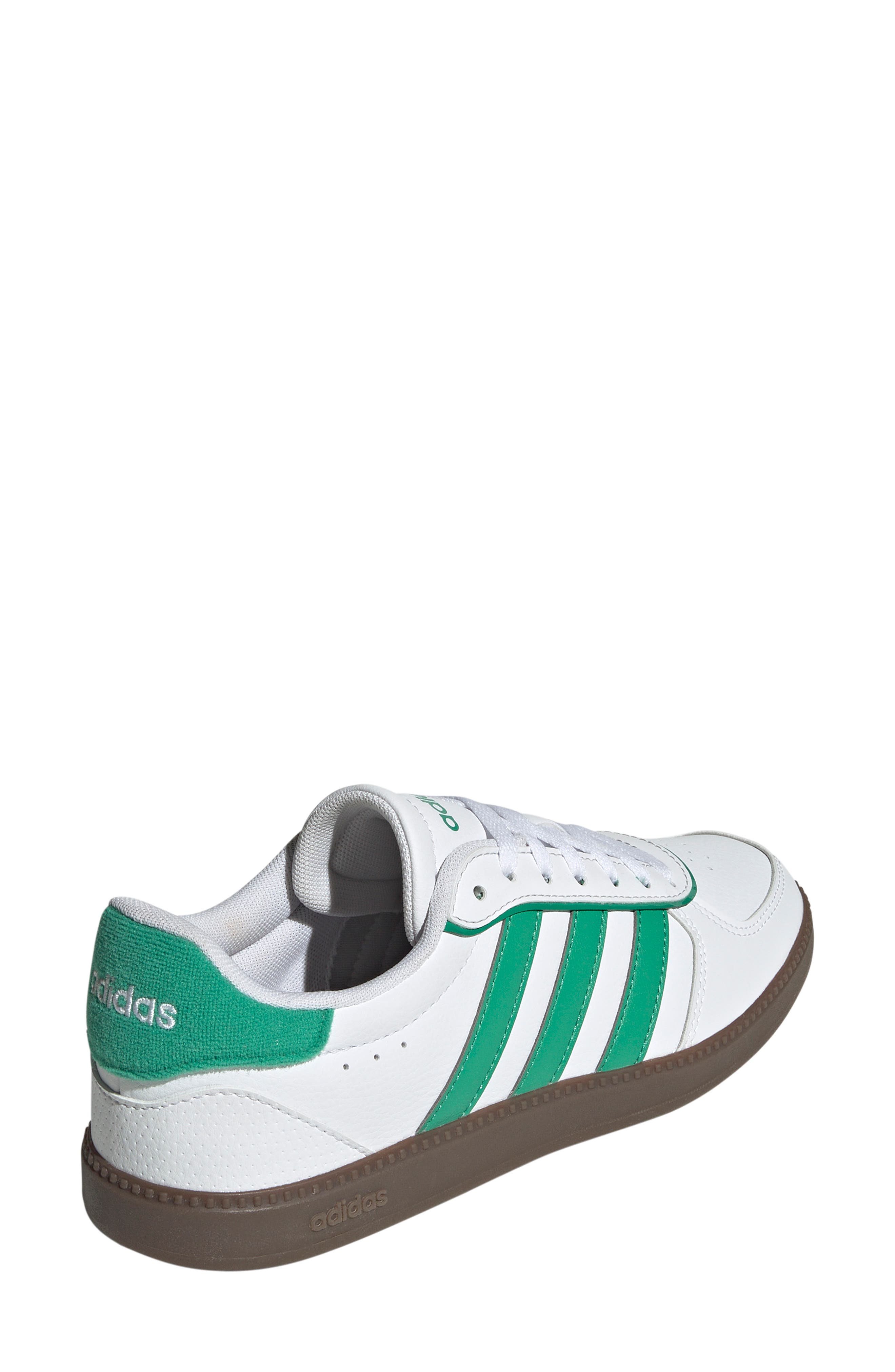 adidas Breaknet Sleek Sneaker, Alternate, color, White/ Semi Court Green/ Gum