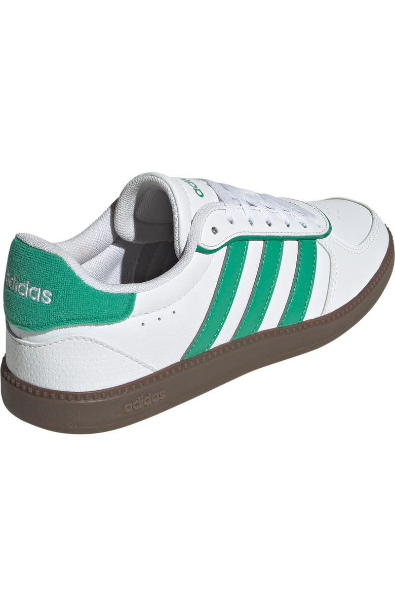 adidas Breaknet Sleek Sneaker, Alternate, color, White/ Semi Court Green/ Gum