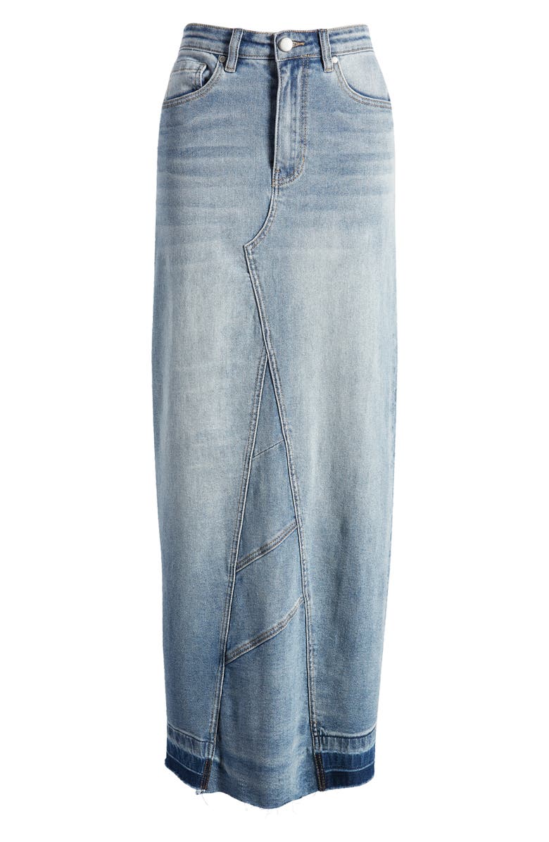 PTCL Release Hem Denim Maxi Skirt, Alternate, color, 