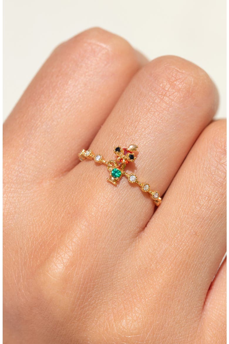 x Disney Princess Moana Hei Hei Ring, Alternate, color, GOLD