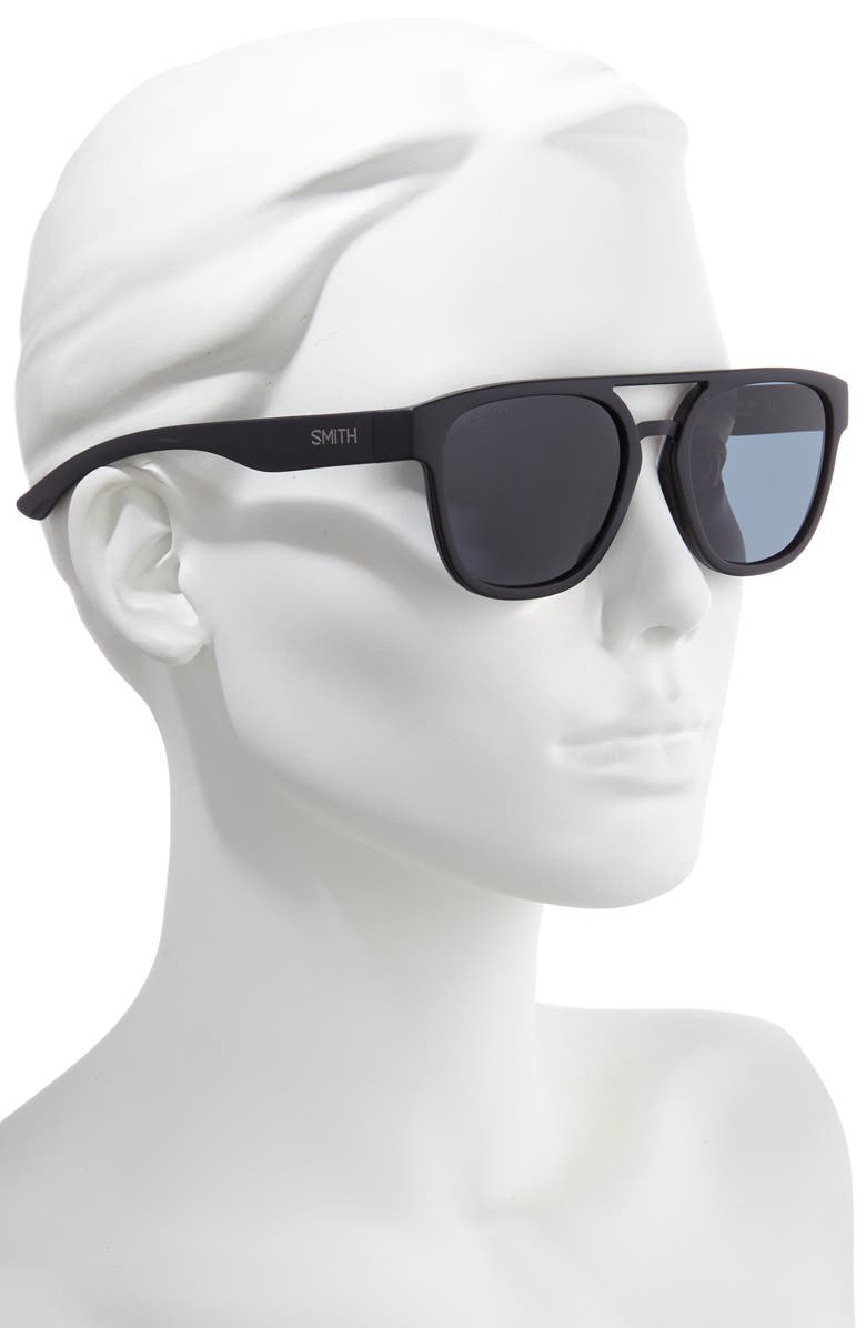 Smith Agency 54mm ChromaPop<sup>™</sup> Polarized Flat Top Sunglasses, Alternate, color, 