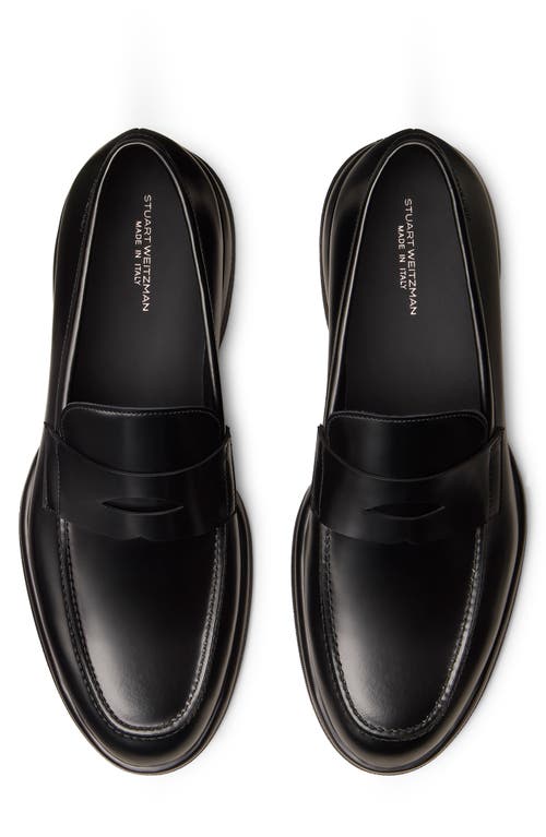 Stuart Weitzman Chad Penny Loafer In Black