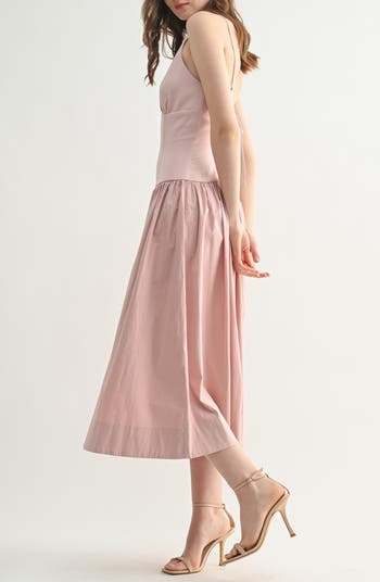 Drop Waist Midi Dress