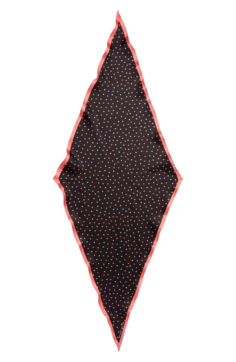 Kate Spade New York island dot silk twill scarf, Alternate, color, 