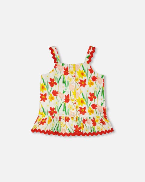Sleeveless Viscose Daffodil Top (Toddler, Little Kid & Big Kid)