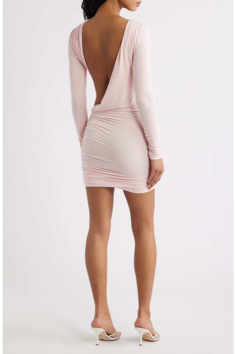 Romy Ruched Cocktail Minidress, Alternate, color, BALLET PINK