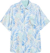 Tommy Bahama Palm Dancer Print Silk Button-Up Shirt