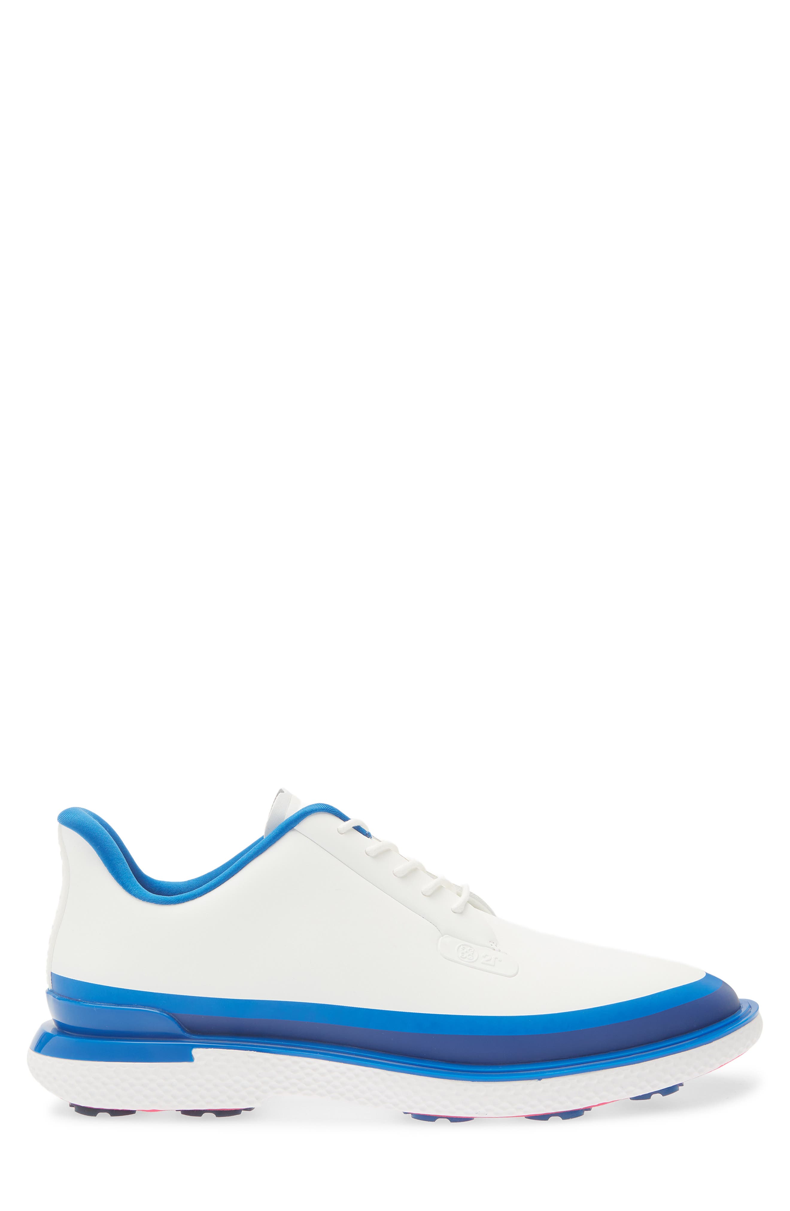 Gallivanter Tuxedo Stripe Golf Shoe, Alternate, color, SNOW / LISBON