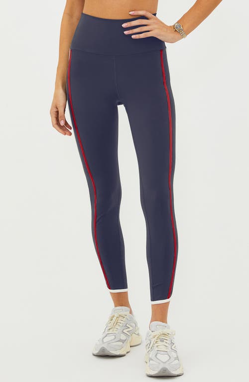 BEACH RIOT BEACH RIOT NELLA SIDE STRIPE ANKLE LEGGINGS