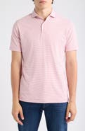 Peter Millar Cadenza Pinstripe Crown Crafted Performance Jersey Golf Polo
