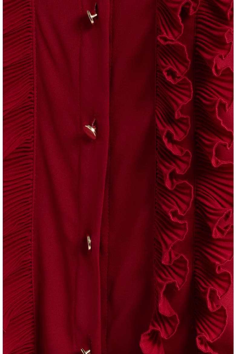 Ruffle Shirt, Alternate, color, TITIAN RED