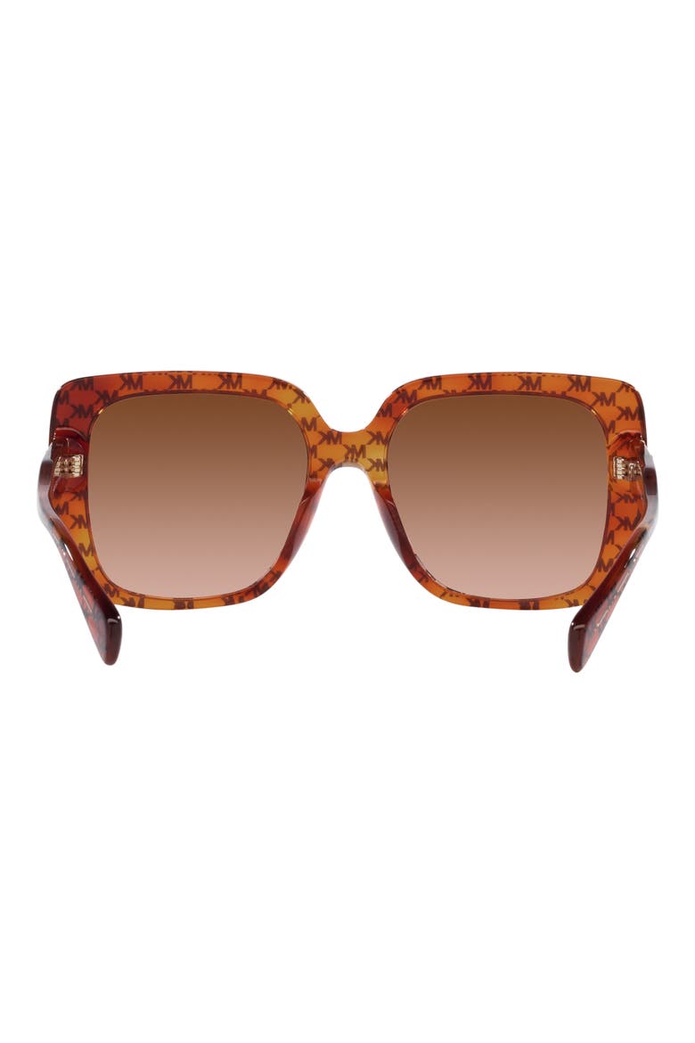 Mallorca 55mm Gradient Square Sunglasses, Alternate, color, BROWN GRADIENT