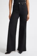 Veronica Beard Taylor High Waist Wide Leg Jeans