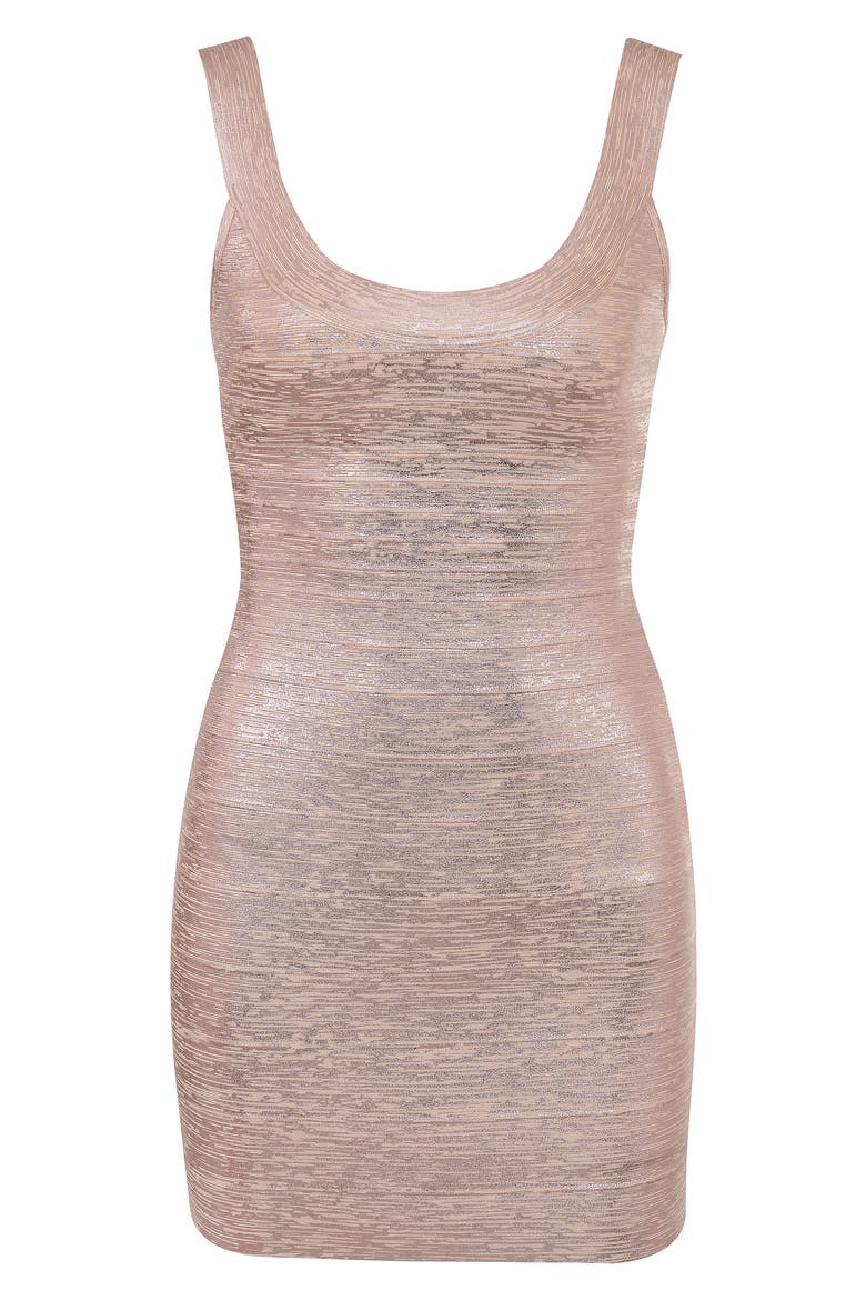 The OG Bandage Minidress, Alternate, color, ROSE GOLD