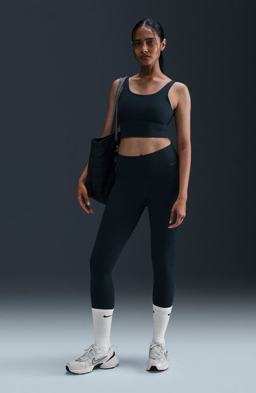 Nike Zenvy Rib Dri-fit Longline Sports Bra