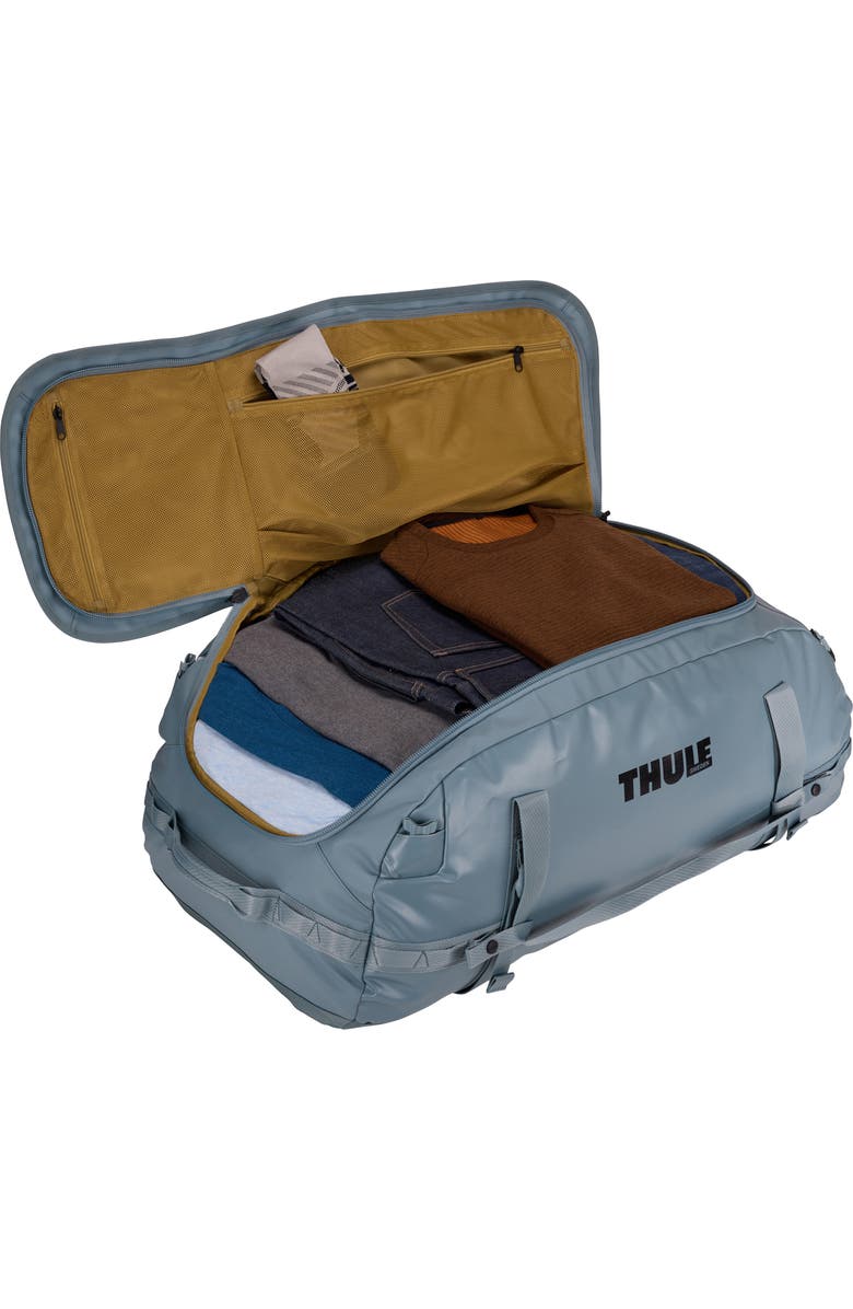 Thule Chasm 90-Liter Duffle Bag, Alternate, color, Pond Gray