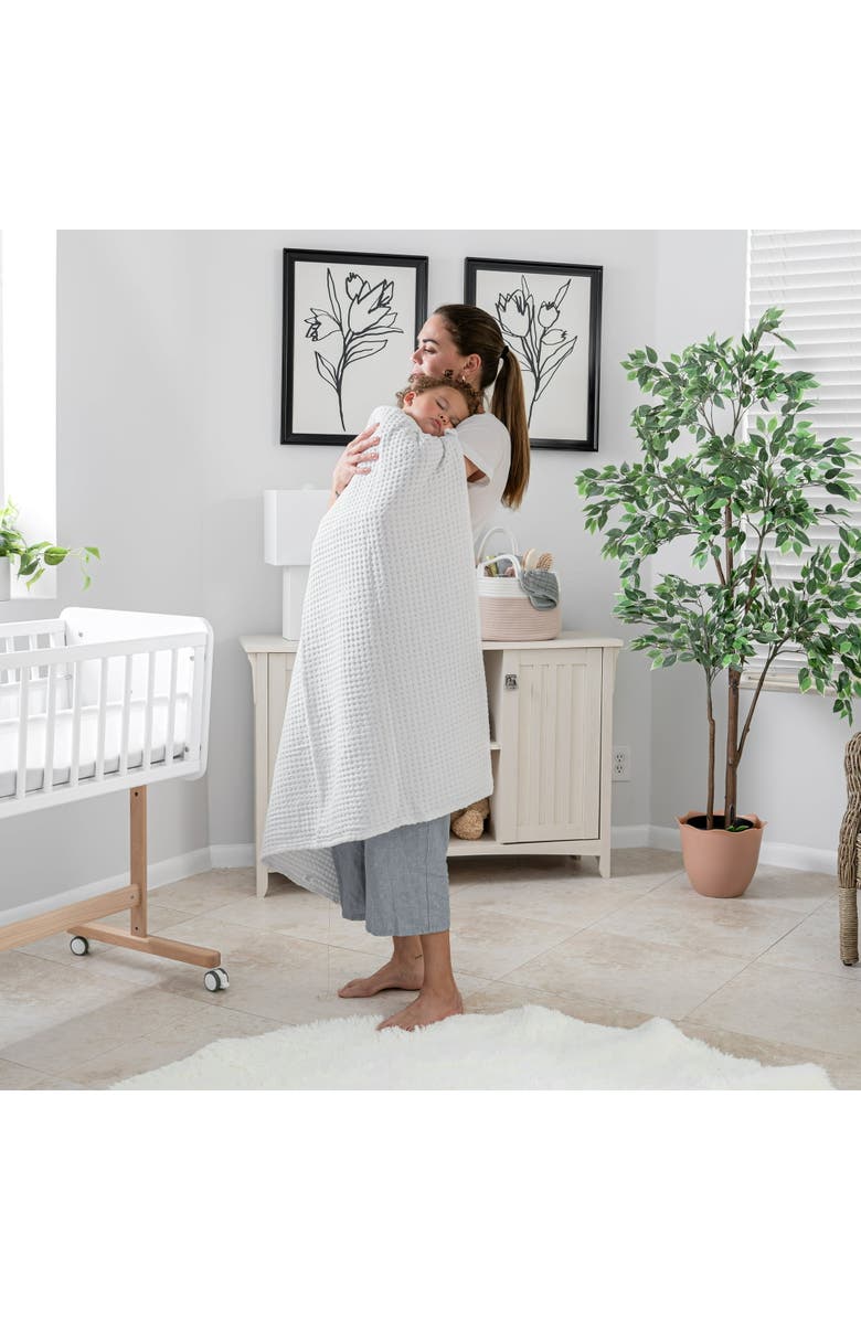 Comfy Cubs Baby Waffle Blankets, Alternate, color, White