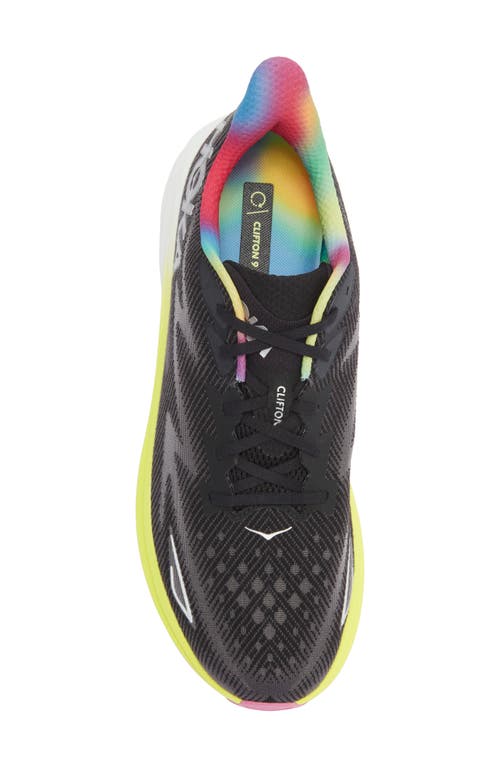 Hoka Clifton 9 Running Shoe In Black