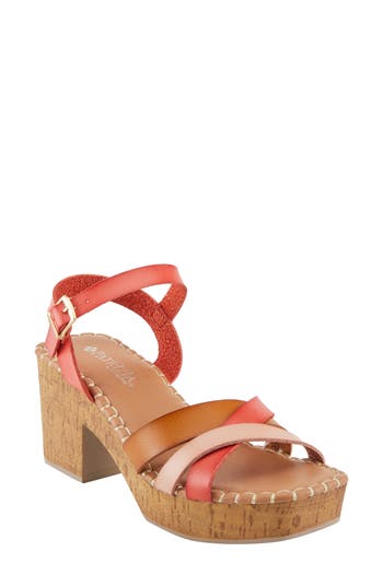 PATRIZIA BY SPRING STEP PATRIZIA BY SPRING STEP SANDRINE CORK BLOCK HEEL SANDAL