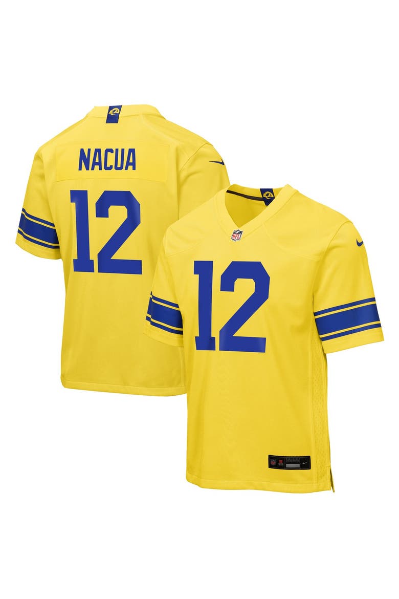 Youth Nike Puka Nacua Los Angeles Rams Classic Sol Game Jersey, Main, color, Gold