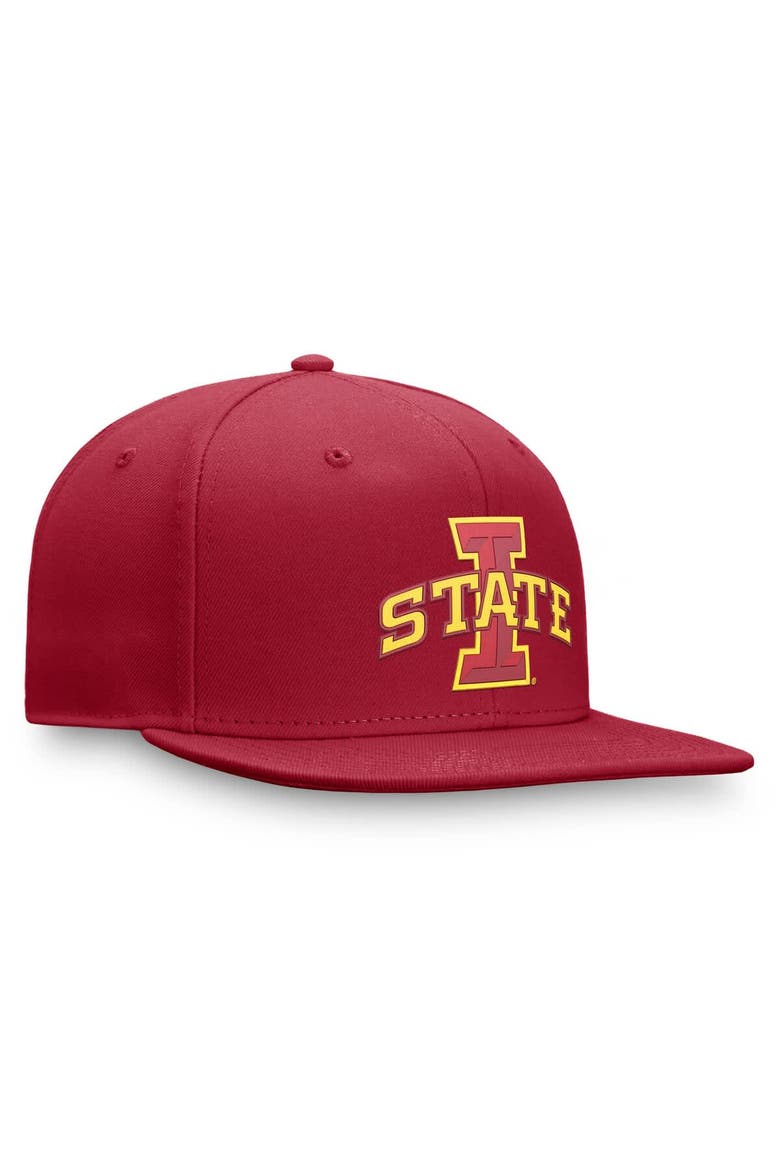Men's Top of the World Cardinal Iowa State Cyclones Fundamental Snapback Hat, Alternate, color, Cardinal