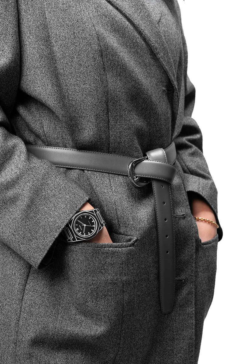 D1 Milano Sketch Polycarbon Bracelet Watch, 40.5mm, Alternate, color, Black